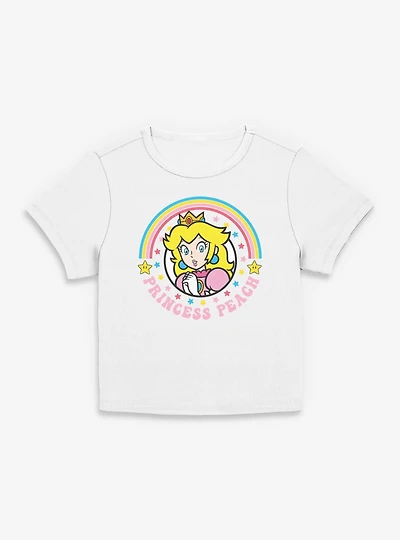 Nintendo Mario Colorful Princess Peach Women Baby T-Shirt