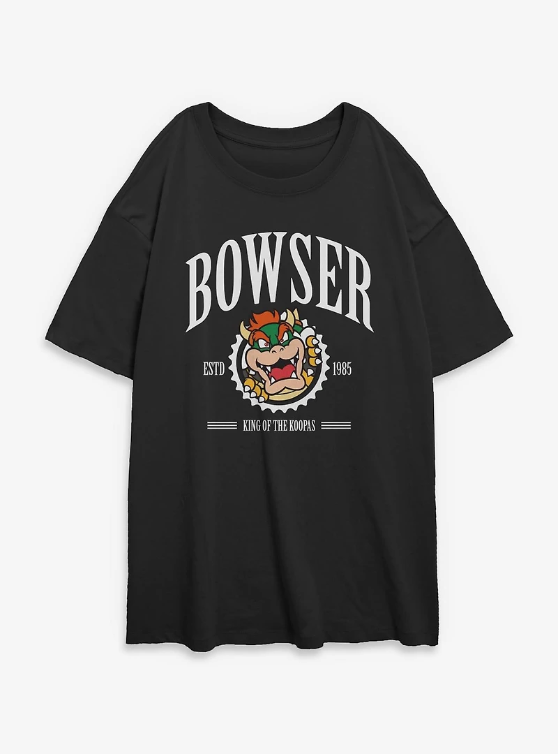 Nintendo Bowser King Of The Koopas Womens Oversized T-Shirt