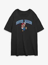 Nintendo Super Mario Jump Womens Oversized T-Shirt