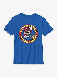 Nintendo Super Mario Badge Youth T-Shirt