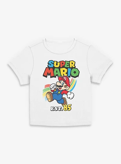 Nintendo Super Mario Est 85 Jump Women Baby T-Shirt