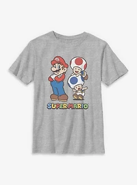 Nintendo Super Mario With Toad Duo Youth T-Shirt