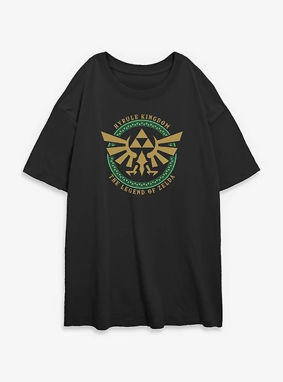 The Legend Of Zelda Hyrule Kingdom Womens Oversized T-Shirt