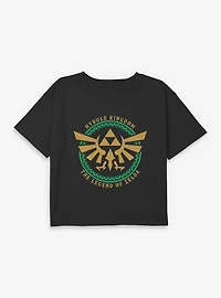 The Legend Of Zelda Hyrule Kingdom Youth Girls Boxy Crop T-Shirt
