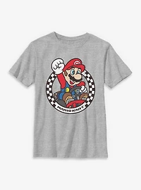 Nintendo Mario Kart Checkered Race Champion Youth T-Shirt