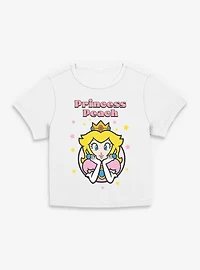 Nintendo Mario Princess Peach Glam Stars Women Baby T-Shirt