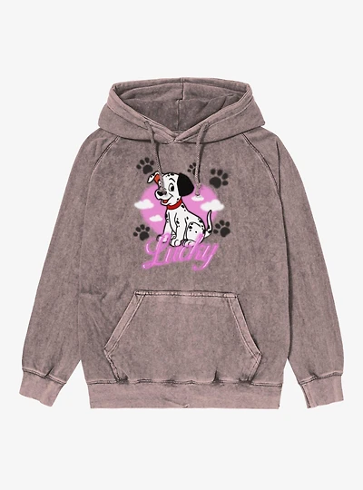 Disney 101 Dalmatians Lucky Love Spray Paint Mineral Wash Hoodie