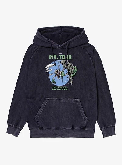 Disney Mr Toad Mad Reckless Cliff Climber Mineral Wash Hoodie