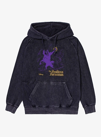 Disney Sleepy Hollow Headless Purple Horseman Mineral Wash Hoodie