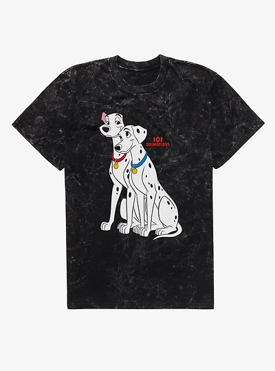 Disney 101 Dalmatians Pongo And Perdita Mineral Wash T-Shirt