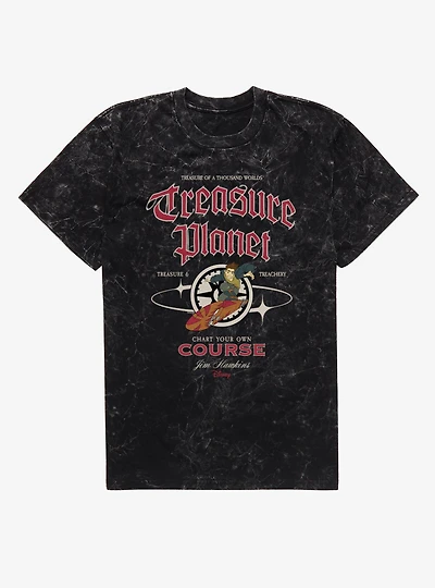 Disney Treasure Planet Chart Your Course Mineral Wash T-Shirt