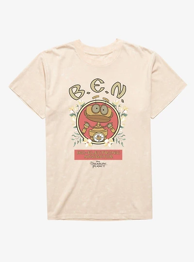 Disney Treasure Planet Ben Bio-Electric Navigator Mineral Wash T-Shirt