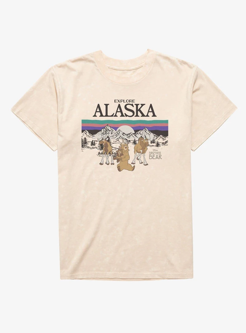 Disney Brother Bear Explore Alaska Mineral Wash T-Shirt
