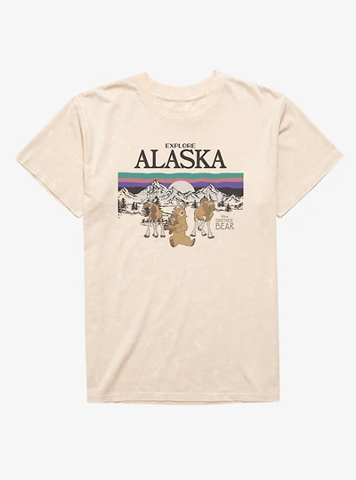Disney Brother Bear Explore Alaska Mineral Wash T-Shirt