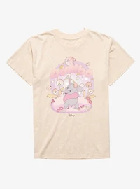 Disney Dumbo Fluffy Flowers Mineral Wash T-Shirt
