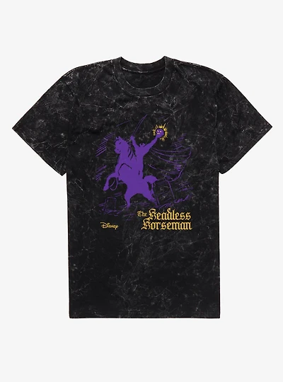 Disney Sleepy Hollow Headless Purple Horseman Mineral Wash T-Shirt