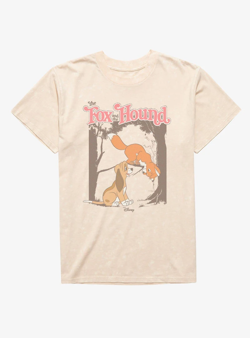 Disney Fox And The Hound Friends Meeting Mineral Wash T-Shirt