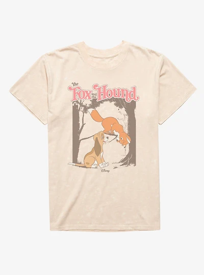 Disney Fox And The Hound Friends Meeting Mineral Wash T-Shirt