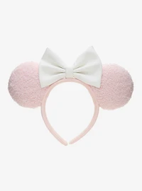 Loungefly Disney Pink Sherpa Minnie Mouse Ears Headband - BoxLunch Exclusive