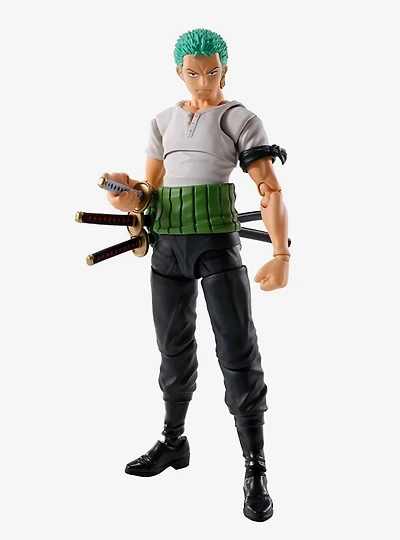 Bandai Namco One Piece S.H.Figuarts Roronoa Zoro (Romance Dawn) Figure