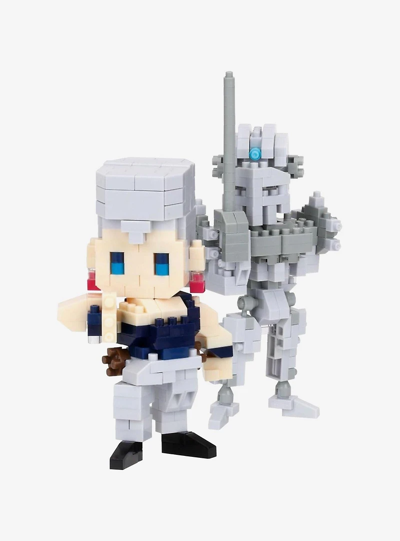 Kawada JoJo's Bizarre Adventure Nanoblock Character Collection Series Jean Pierre Polnareff & Silver Chariot Model Kit