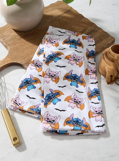 Disney Lilo & Stitch Halloween Angel & Stitch Kitchen Towel Set