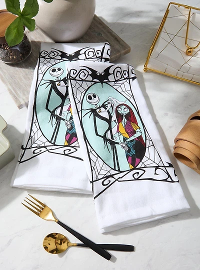 Disney The Nightmare Before Christmas Jack & Sally Kitchen Towel Set