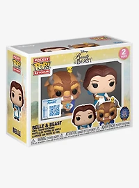 Funko Pocket Pop! Disney Beauty and the Beast Belle & Beast Keychain Set - BoxLunch Exclusive