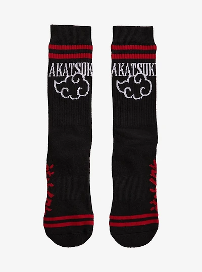 Naruto Shippuden Akatsuki Cloud Crew Socks — BoxLunch Exclusive