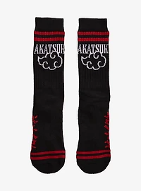 Naruto Shippuden Akatsuki Cloud Crew Socks — BoxLunch Exclusive