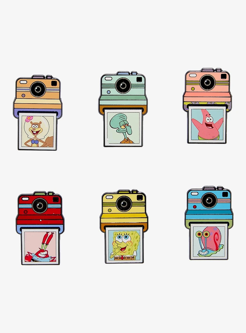 SpongeBob SquarePants Character Polaroids Blind Box Enamel Pin - BoxLunch Exclusive