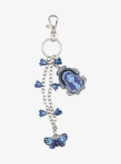 Corpse Bride Emily Butterfly Multi-Charm Keychain - BoxLunch Exclusive