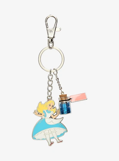 Disney Alice in Wonderland Drink Me Multi-Charm Keychain - BoxLunch Exclusive