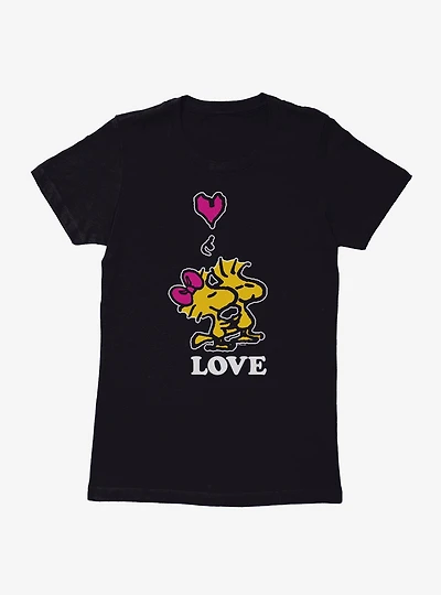 Peanuts Woodstock Love Womens T-Shirt