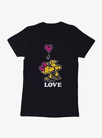 Peanuts Woodstock Love Womens T-Shirt