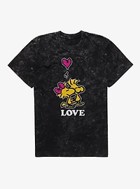 Peanuts Woodstock Love Mineral Wash T-Shirt
