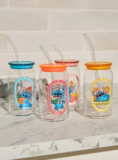 Disney Lilo & Stitch Island Vibes Glass Cup Set