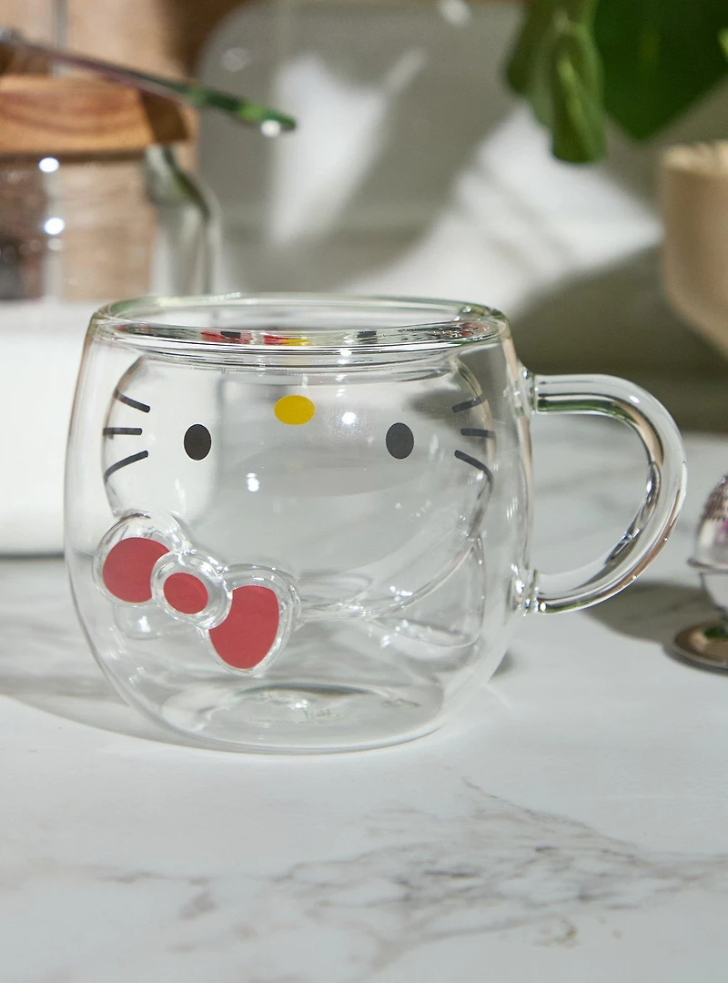 Sanrio Hello Kitty 3D Glass Mug
