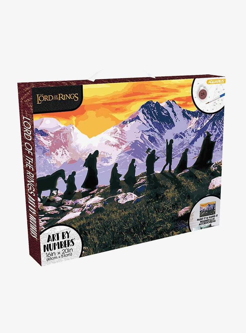 The Lord of The Rings Mountain Scene Art By Numbers Paint Kit