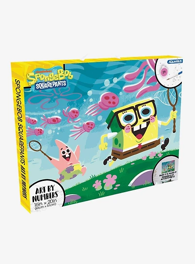 SpongeBob SquarePants Jellyfishing Paint By Numbers Art Kit