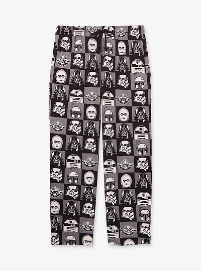 Star Wars Character Grid Allover Print Sleep Pants - BoxLunch Exclusive