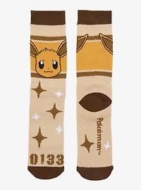 Pokémon Eevee Striped Crew Socks - BoxLunch Exclusive