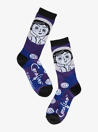 Coraline Doll Coraline Crew Socks - BoxLunch Exclusive