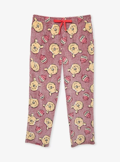 Disney Winnie the Pooh Allover Print Women's Plush Sleep Pants - BoxLunch Exclusive