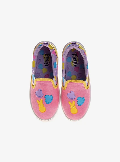 Peeps Canvas Girls Lace-Up Sneakers