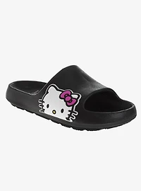 Hello Kitty Girls Slip-On Slides Black
