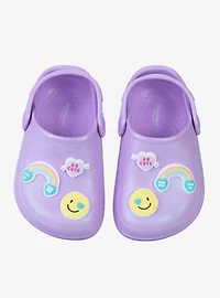 Sweethearts Candy & Rainbow Cheerful Slip-On Girls Toddler Clogs