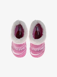 Coca-Cola Pink Iconic Script Cozy Women Slippers