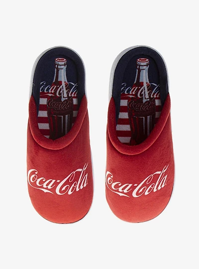 Coca-Cola Classic LogoCozy Softlined Men Slippers