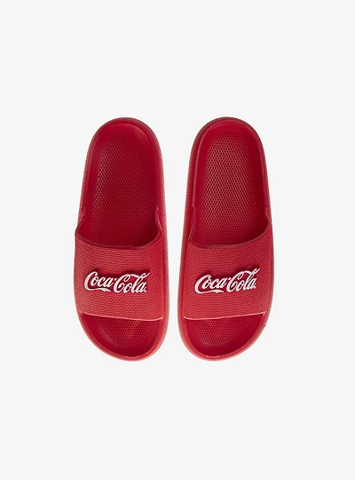 Coca-Cola Classic Script Pillow Dual Slides Men Sandals
